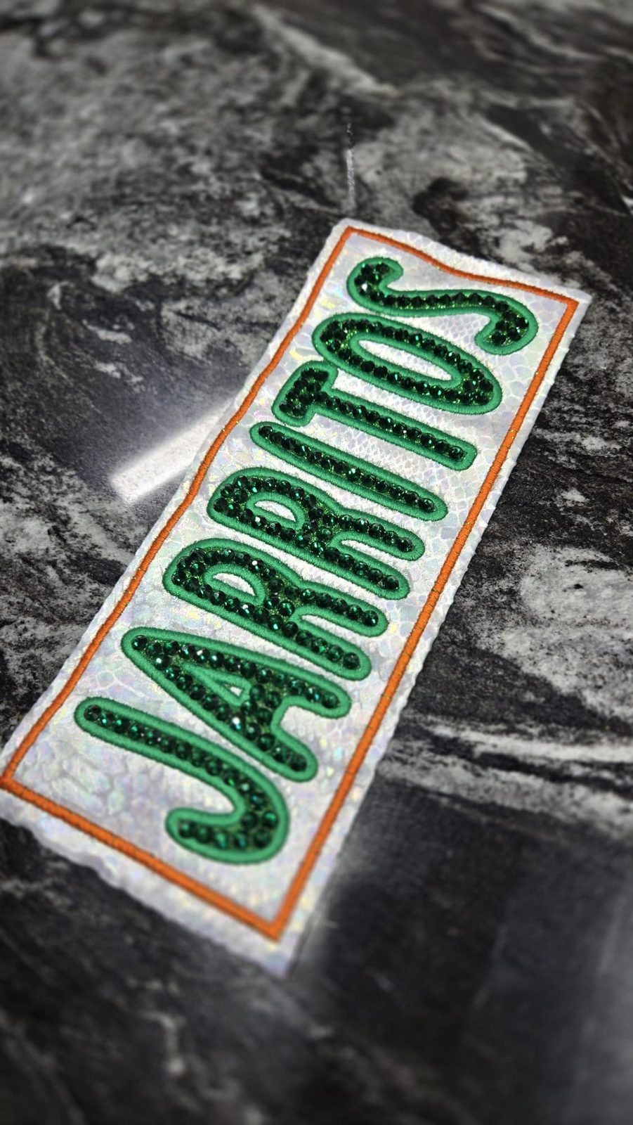 Jarritos rhinestone patch