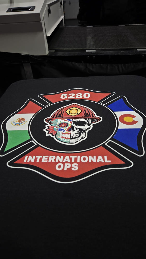 5280 International Ops firefighter patch design with Mexican and Colorado flags